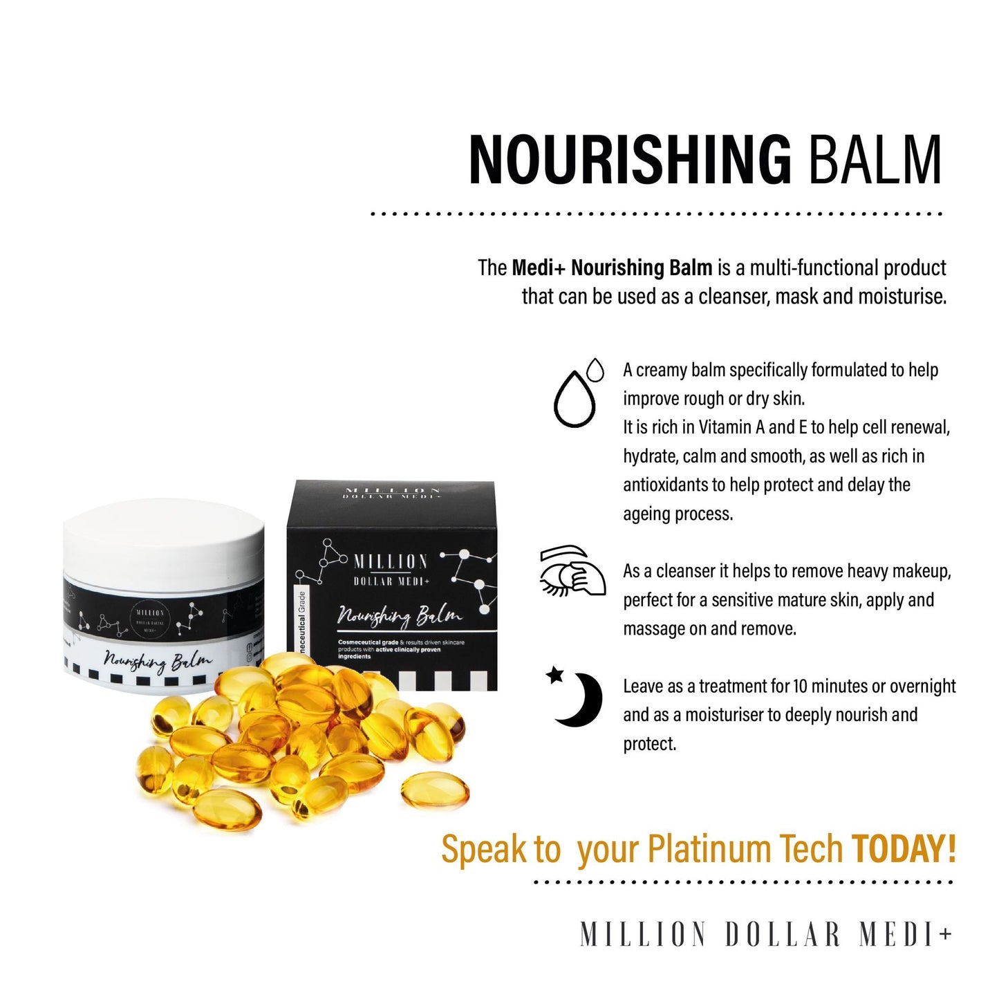 Medi+ Nourishing Balm | Nourish rough, dry skin on face or body